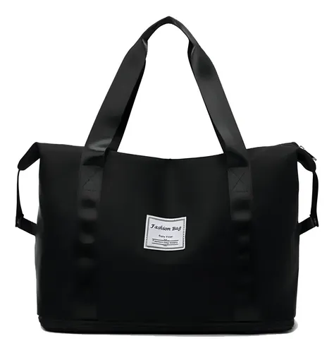 Bolso Plegable Impermeable Multifuncion Negro