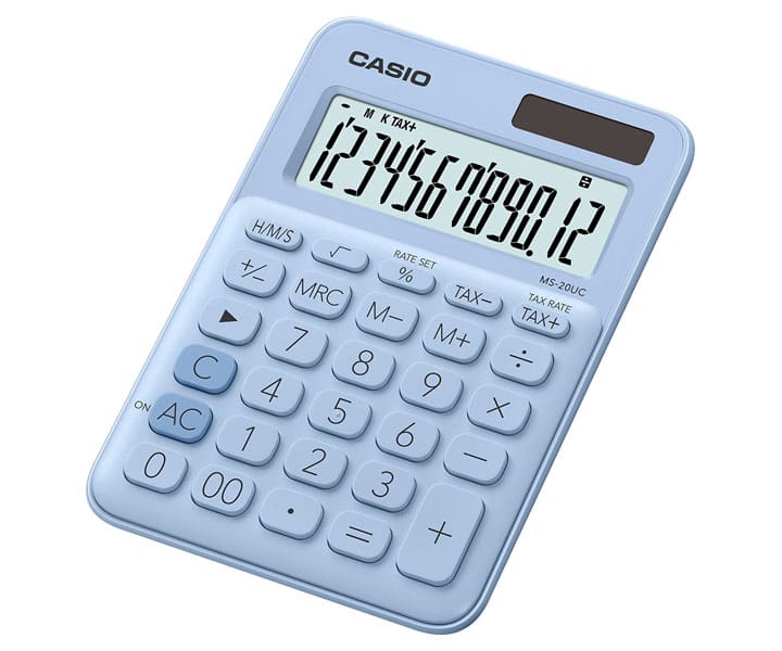 Calculadora Casio MS - 20UC - LB Celeste - Miniatura 2