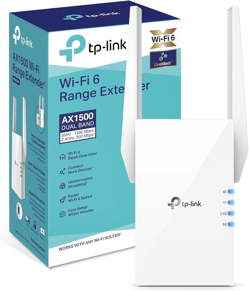 Extensor WiFi 6 TP - Link RE505X Dual Band AX1500