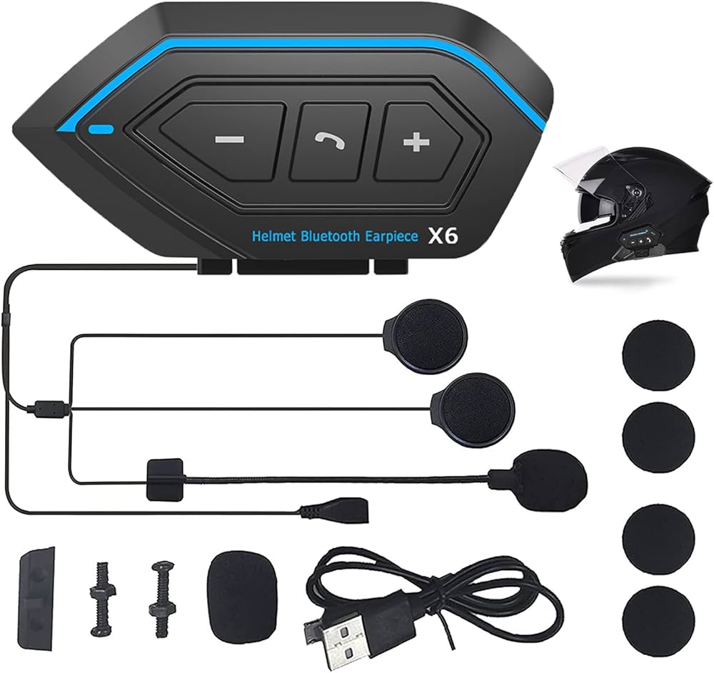 Intercomunicador para Casco de Motocicleta