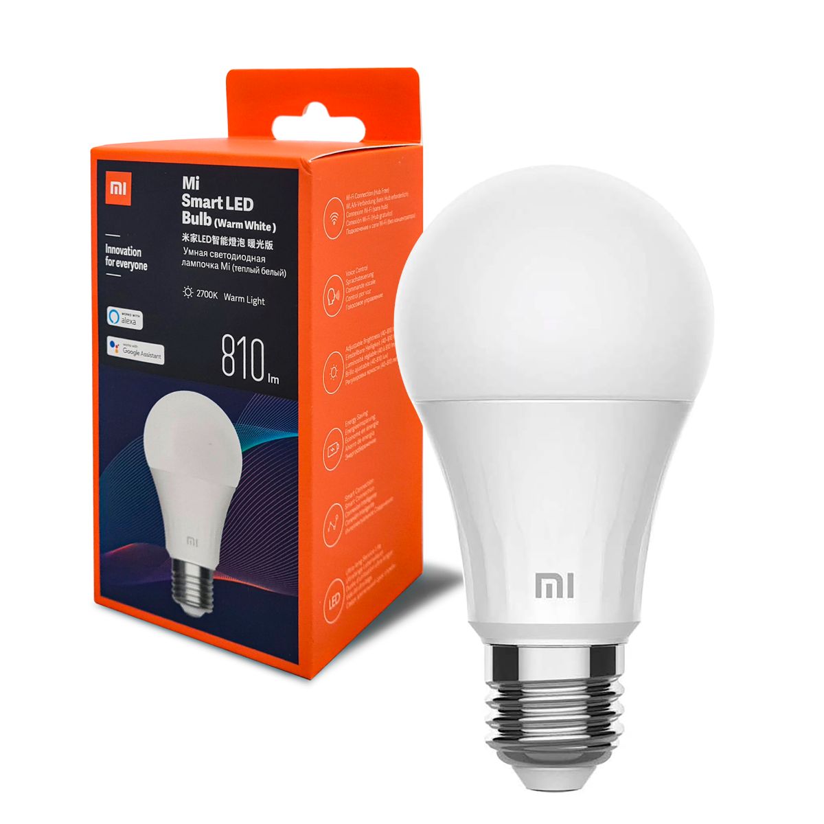 Lampara MI LED Smart Bulb Xiaomi Blanco Calido - Miniatura 2