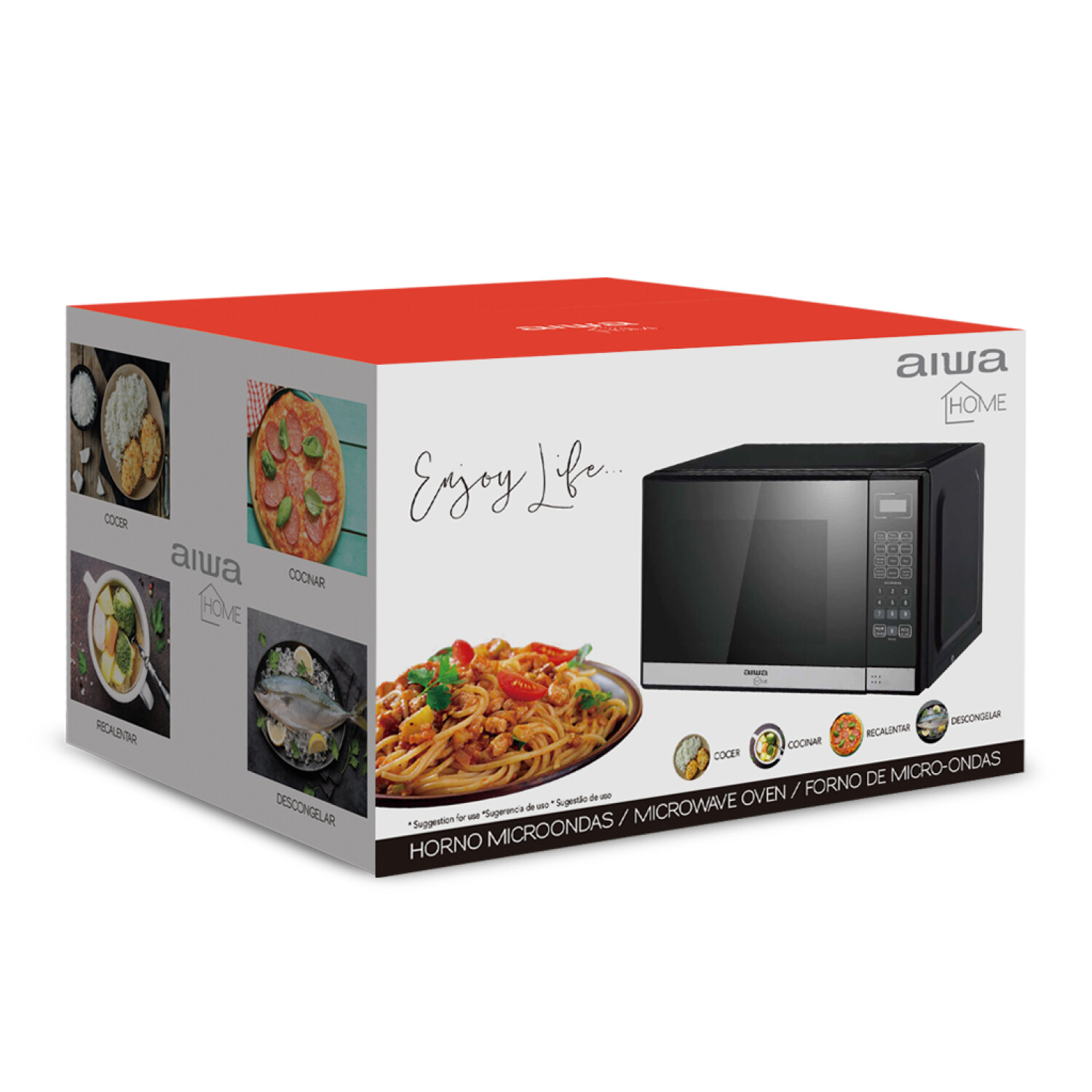 Microondas Aiwa 20lt. Digital Potencia 700w - Miniatura 2