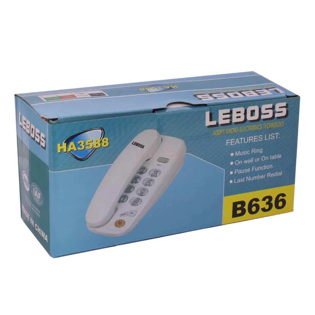 Telefono de Mesa Leboss 636 Blanco - Miniatura 3