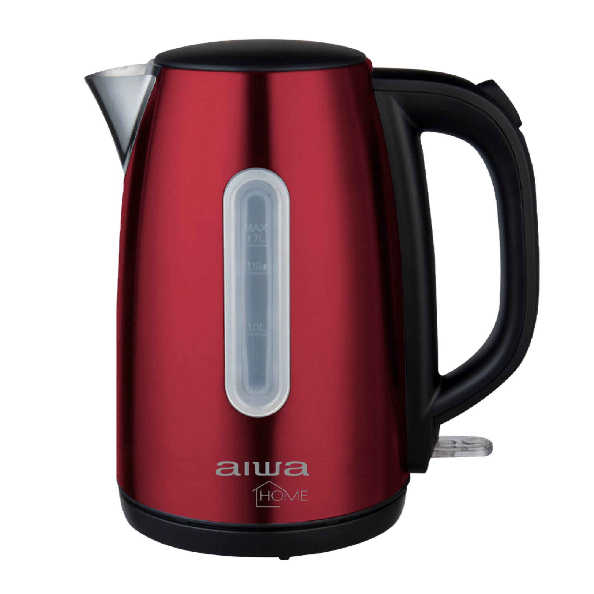 Jarra Eléctrica Aiwa de Acero Inox en Rojo