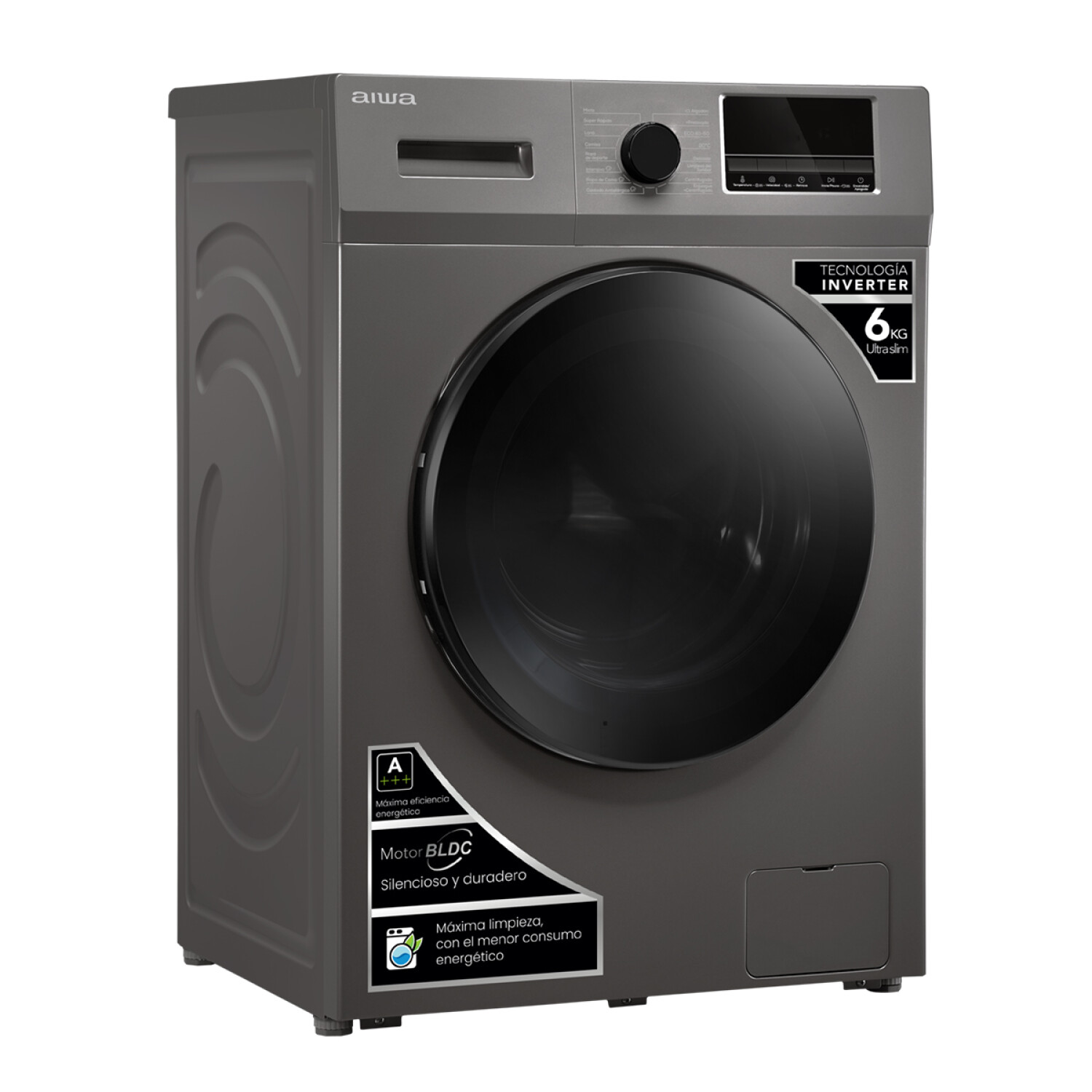 Lavarropas Aiwa 6kg Inverter