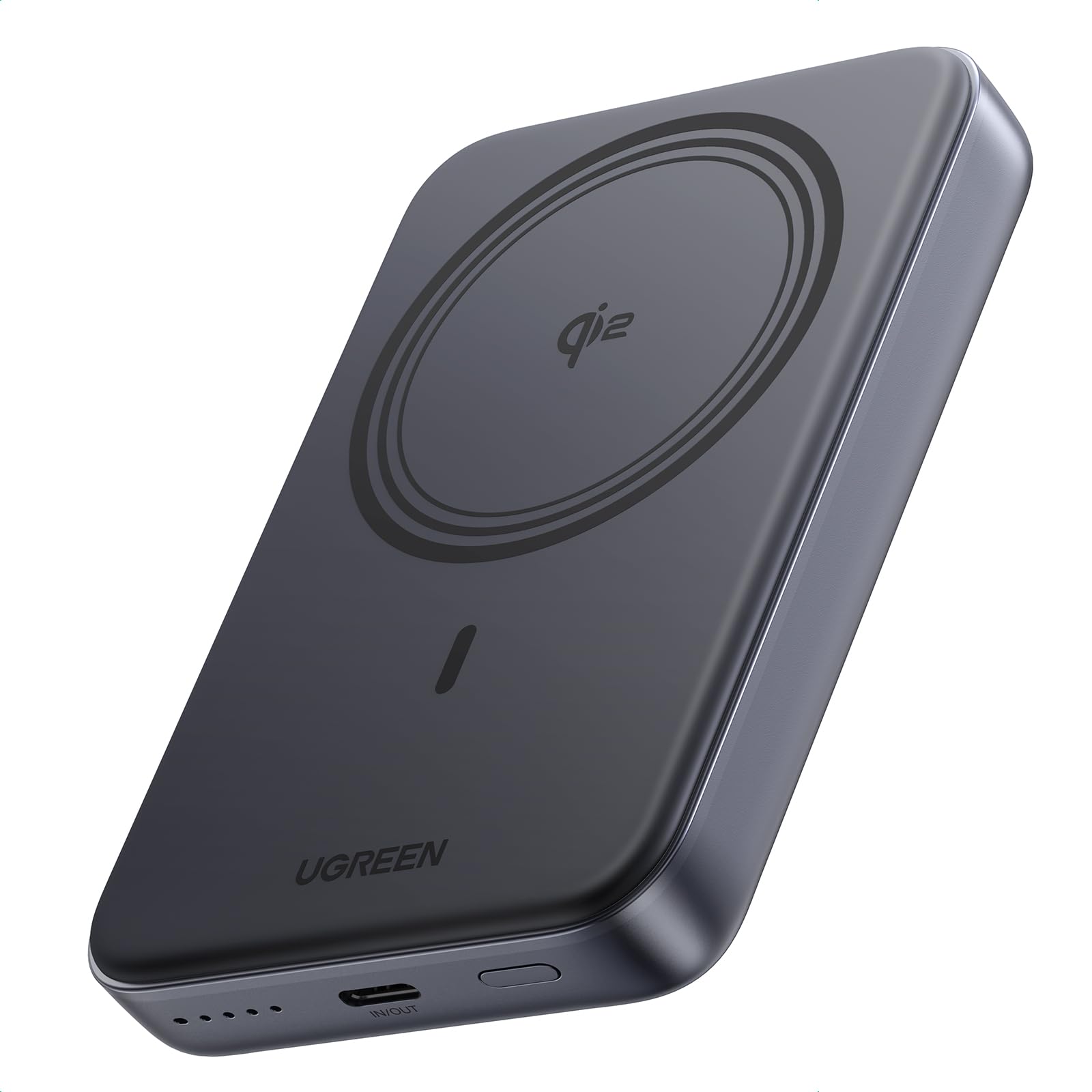 Cargador Power Bank Inalámbrico Qi Magnético