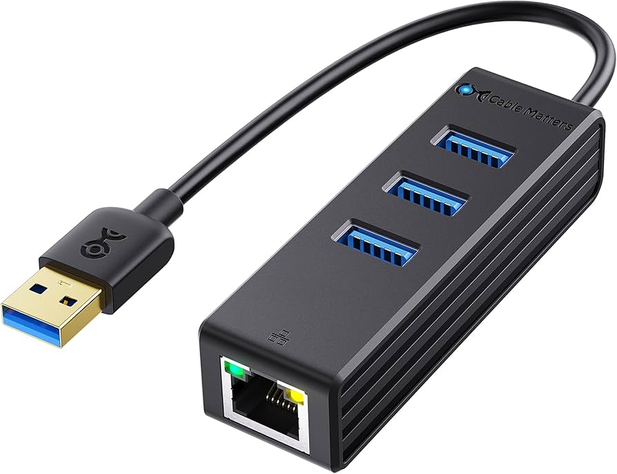 Hub USB 3.0 con Adaptador Ethernet