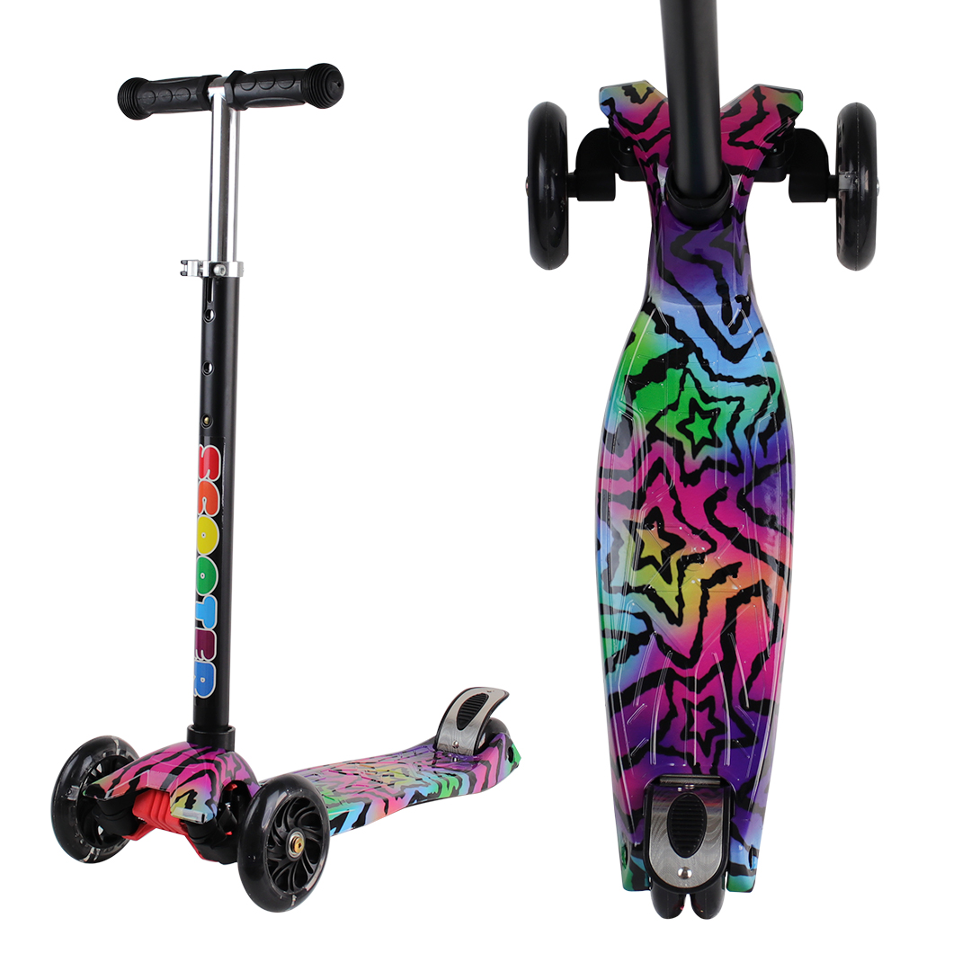Juguete Tripatin Scooter Estampado Regulable con LUZ (JTJUG214 - 26)