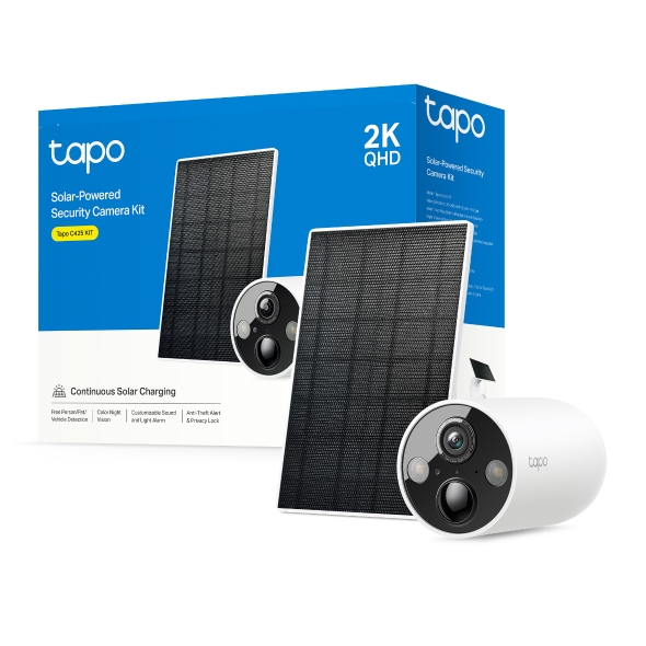 KIT Cámara Wi - Fi TP - Link Tapo C425 2K Int / Ext Batería + Panel Solar - Miniatura 2