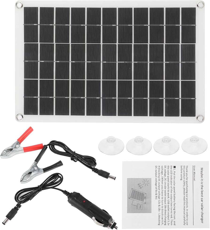 Kit de Panel de Células Solares de 100W con USB de 1