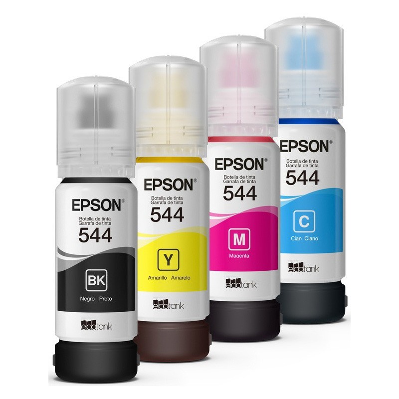 Pack de 4 Botellas de Tinta Epson T544 L3150 / L3110 / L5190 - Miniatura 2
