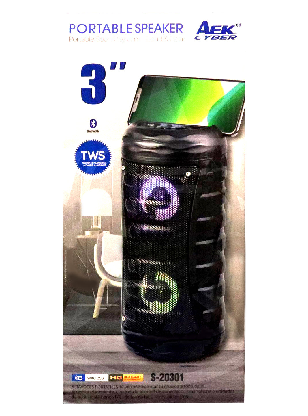 Parlante Portable AEK S - 20301 (JTPAR901)