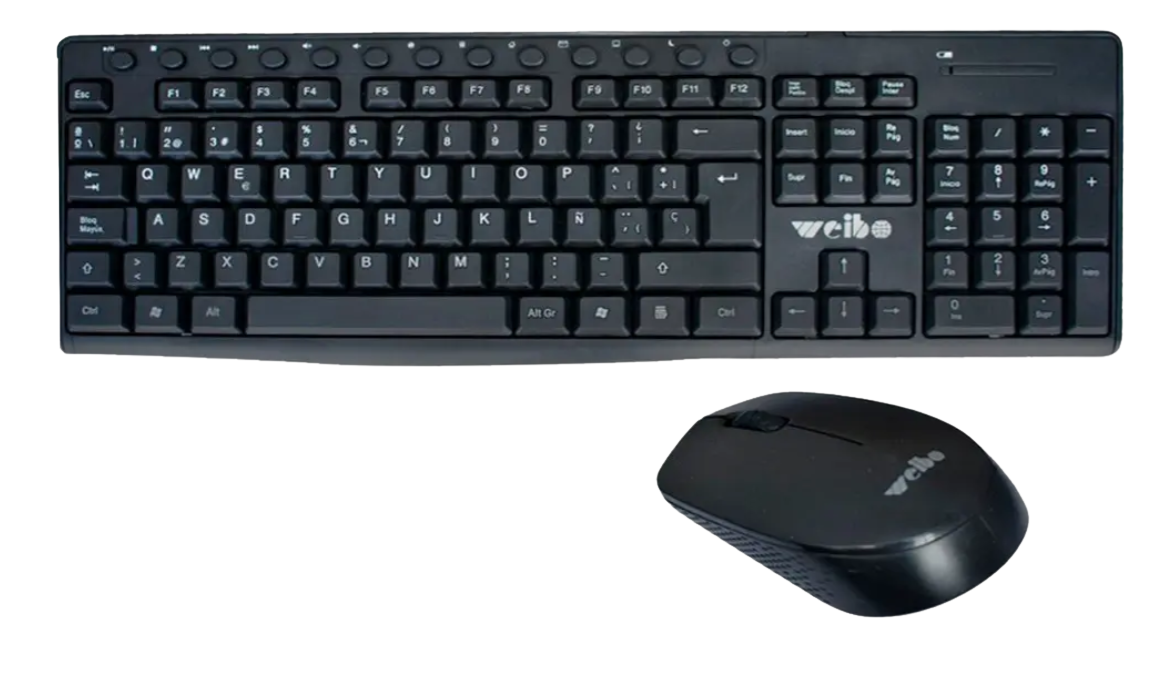 Teclado y Mouse Inalambrico WEIBO